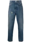AMISH low-rise cotton tapered jeans - Blue