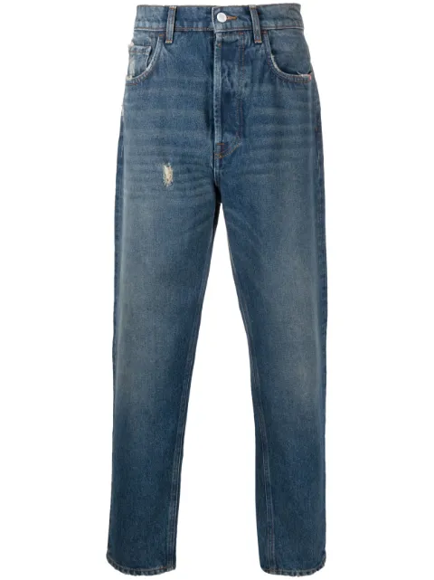 AMISH low-rise cotton tapered jeans