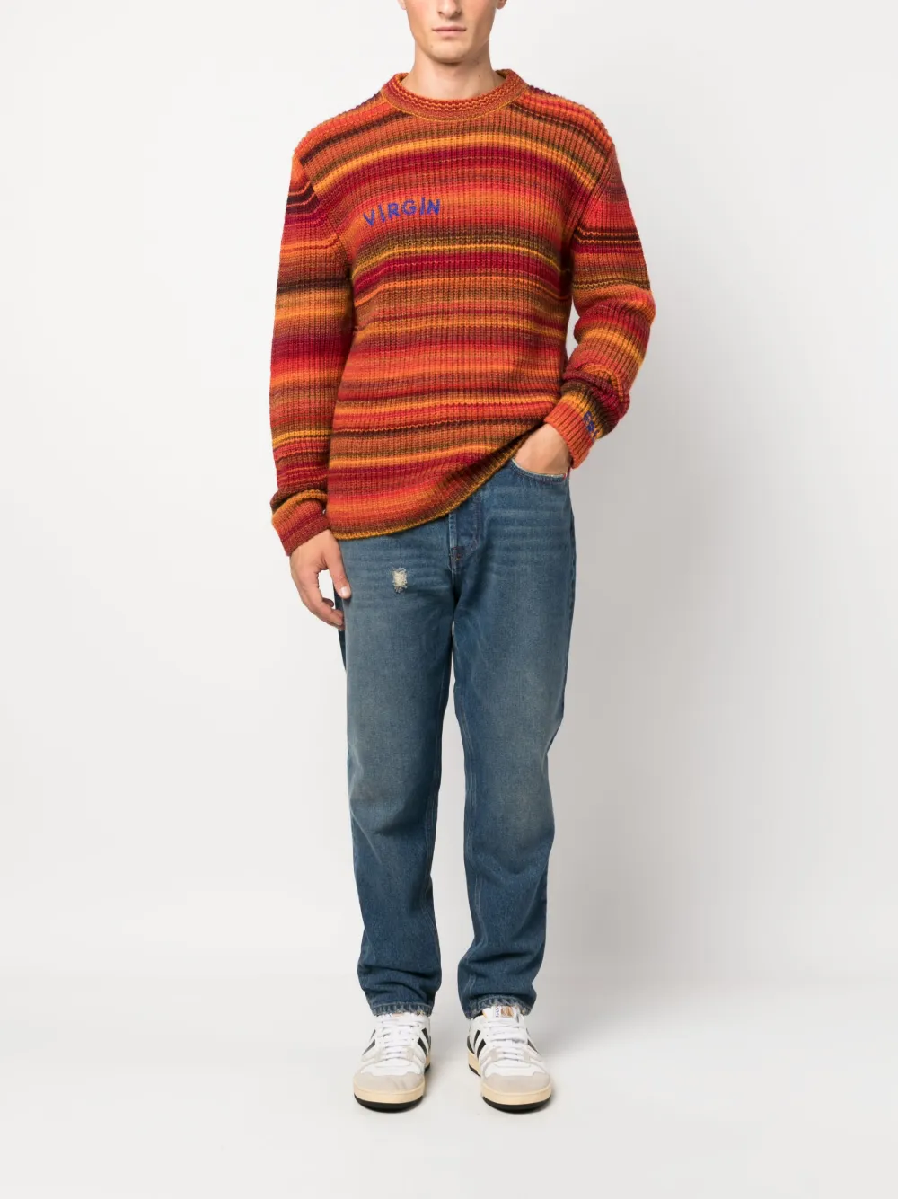 AMISH Jeans met toelopende pijpen - Blauw