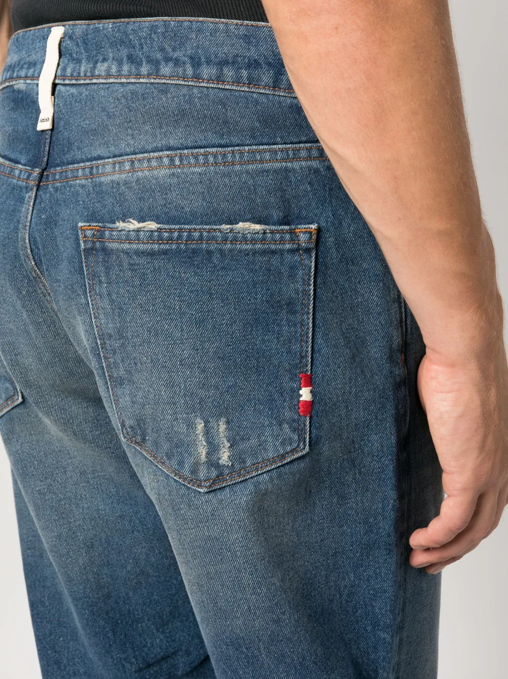 AMISH Jeans met toelopende pijpen Blauw
