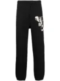 Y-3 logo-print track pant - Black