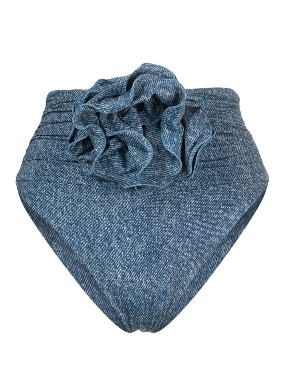 MAGDA BUTRYM CORSAGE DENIM BIKINI BOTTOMS