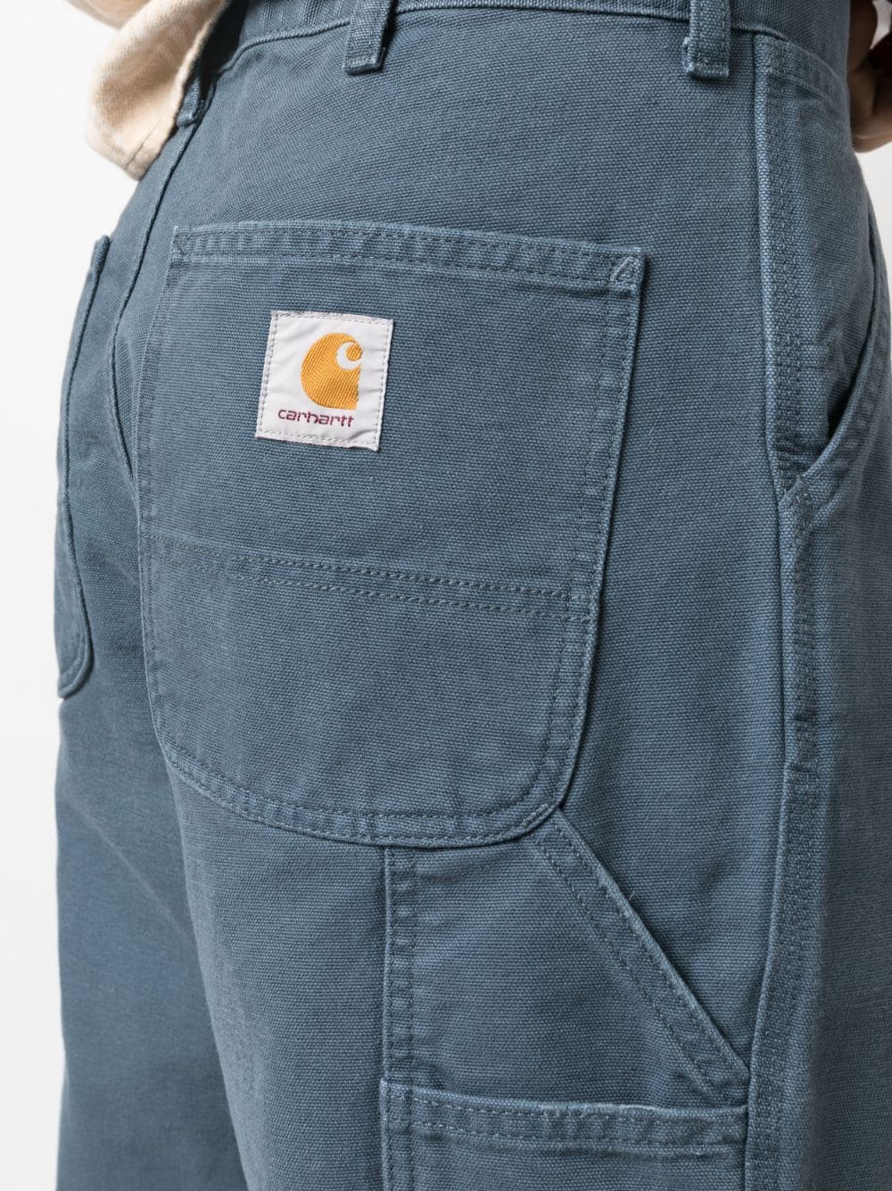 Shop Carhartt Single-knee Straight-leg Jeans In Blau