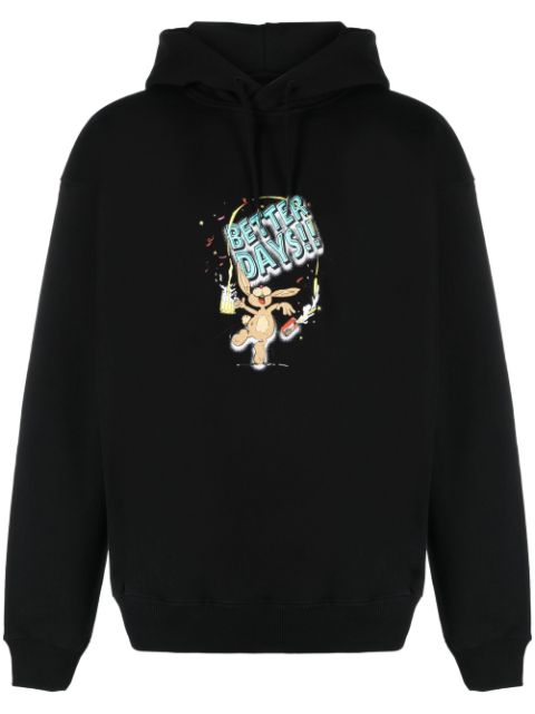 Martine Rose Better Days-print cotton hoodie