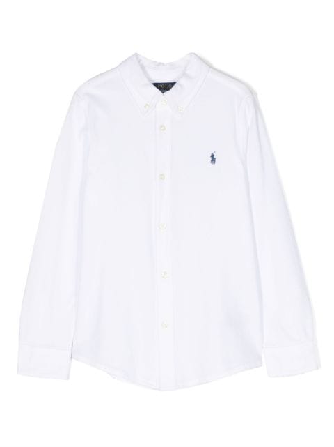 Ralph Lauren Kids camisa con logo bordado 