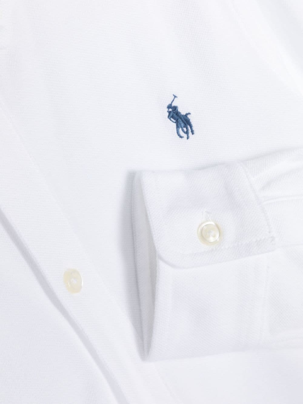 Shop Ralph Lauren Polo Pony Cotton Shirt In White
