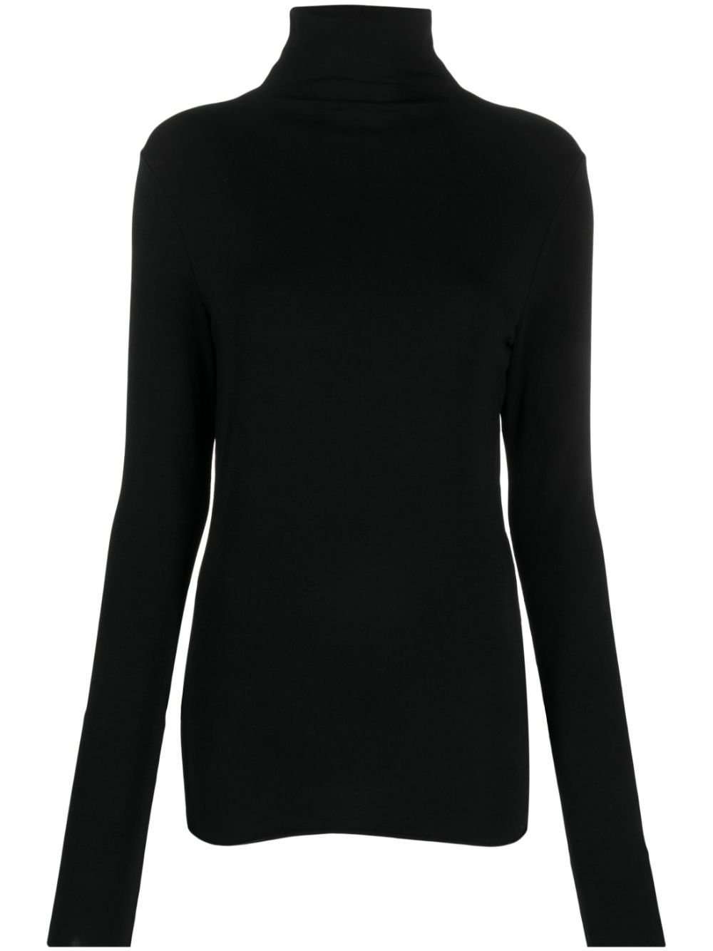 slim-cut roll-neck top