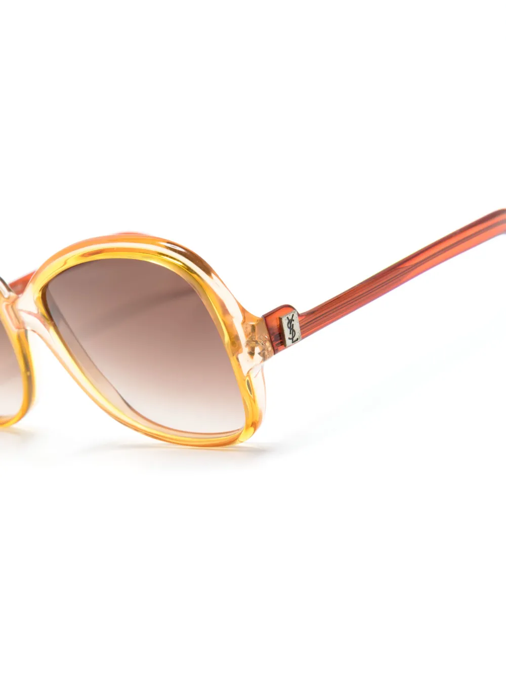 SAINT LAURENT 1970S TWO-TONE BUTTERFLY-FRAME SUNGLASSES