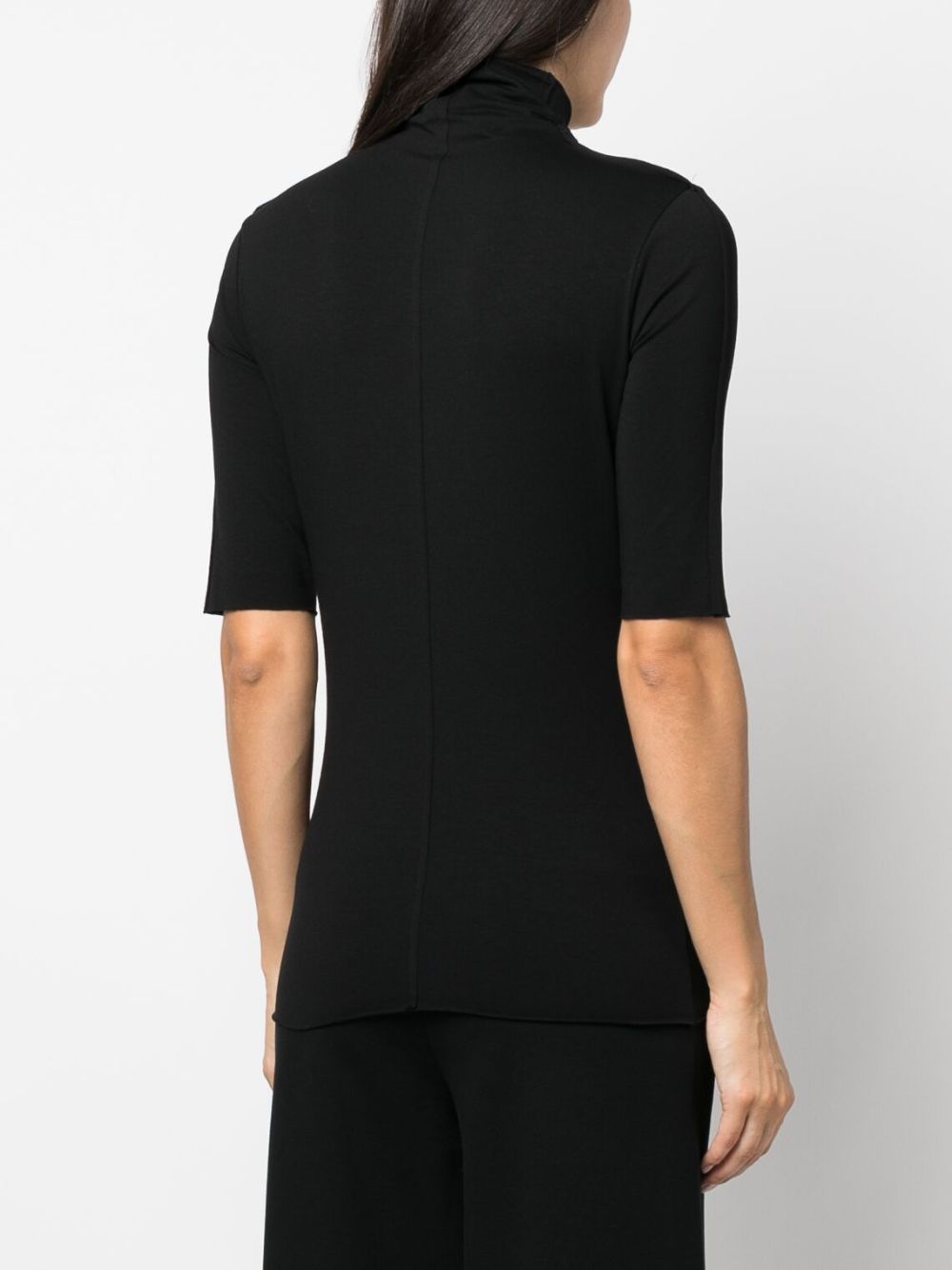Shop Thom Krom Roll-sleeved Half-sleeved T-shirt In Black
