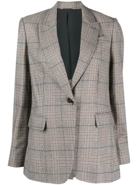 Brunello Cucinelli plaid-check single-breasted blazer