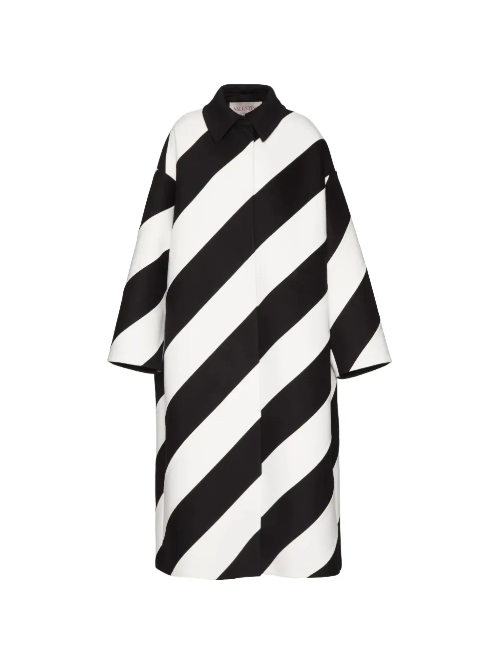 Valentino Garavani Compact Drap Strhype jas Zwart
