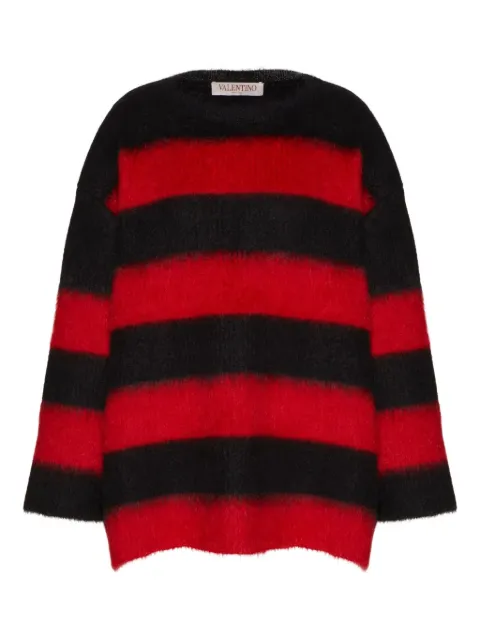 Valentino Garavani striped mohair-blend jumper