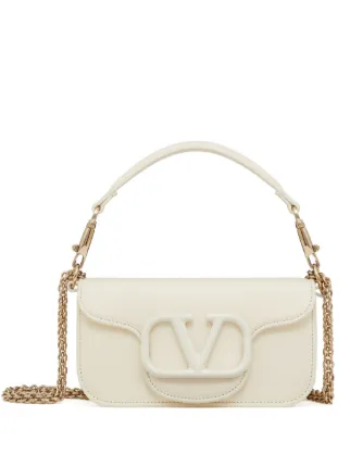 Valentino Garavani ロコ レザーショルダーバッグ | ホワイト