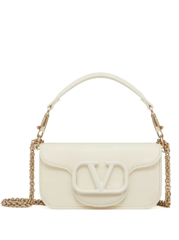 Valentino Garavani ロコ レザーショルダーバッグ | ホワイト