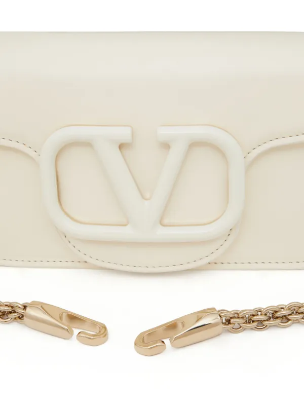 Valentino Garavani ロコ レザーショルダーバッグ | ホワイト