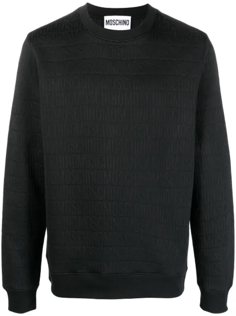 Moschino sudadera con logo estampado