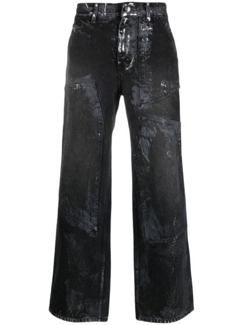 Andersson Bell mid-rise wide-leg jeans