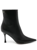 Gianvito Rossi 85mm pointy-toe leather boots - Black