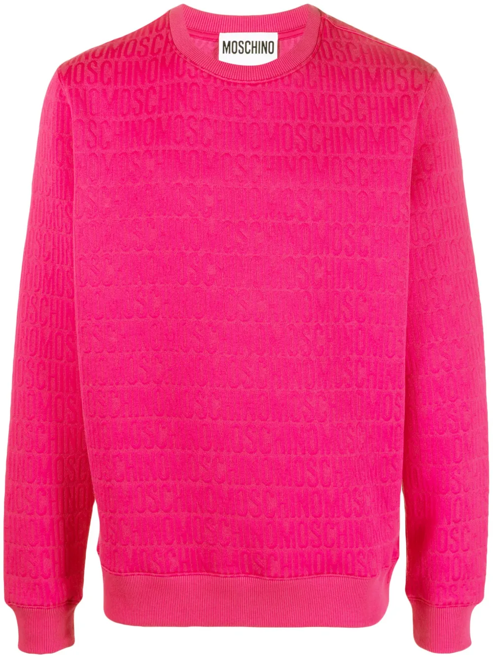Moschino sweat à logo imprimé - Rose Top Merken Winkel