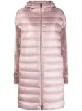 Herno contrast-sleeve padded hooded coat - Pink