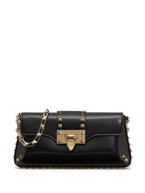 Valentino Garavani Rockstud brushed-leather shoulder bag WOMEN