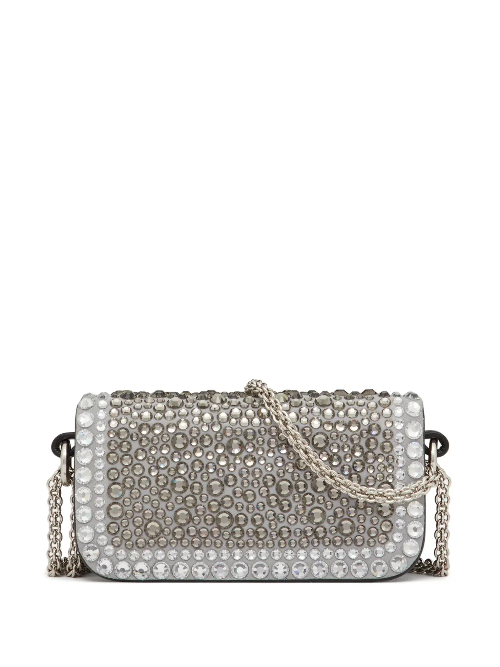 Image 2 of Valentino Garavani micro Locò rhinestone-embellished chain bag