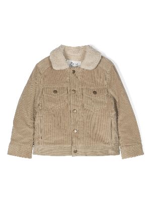 Faux shearling hot sale corduroy jacket