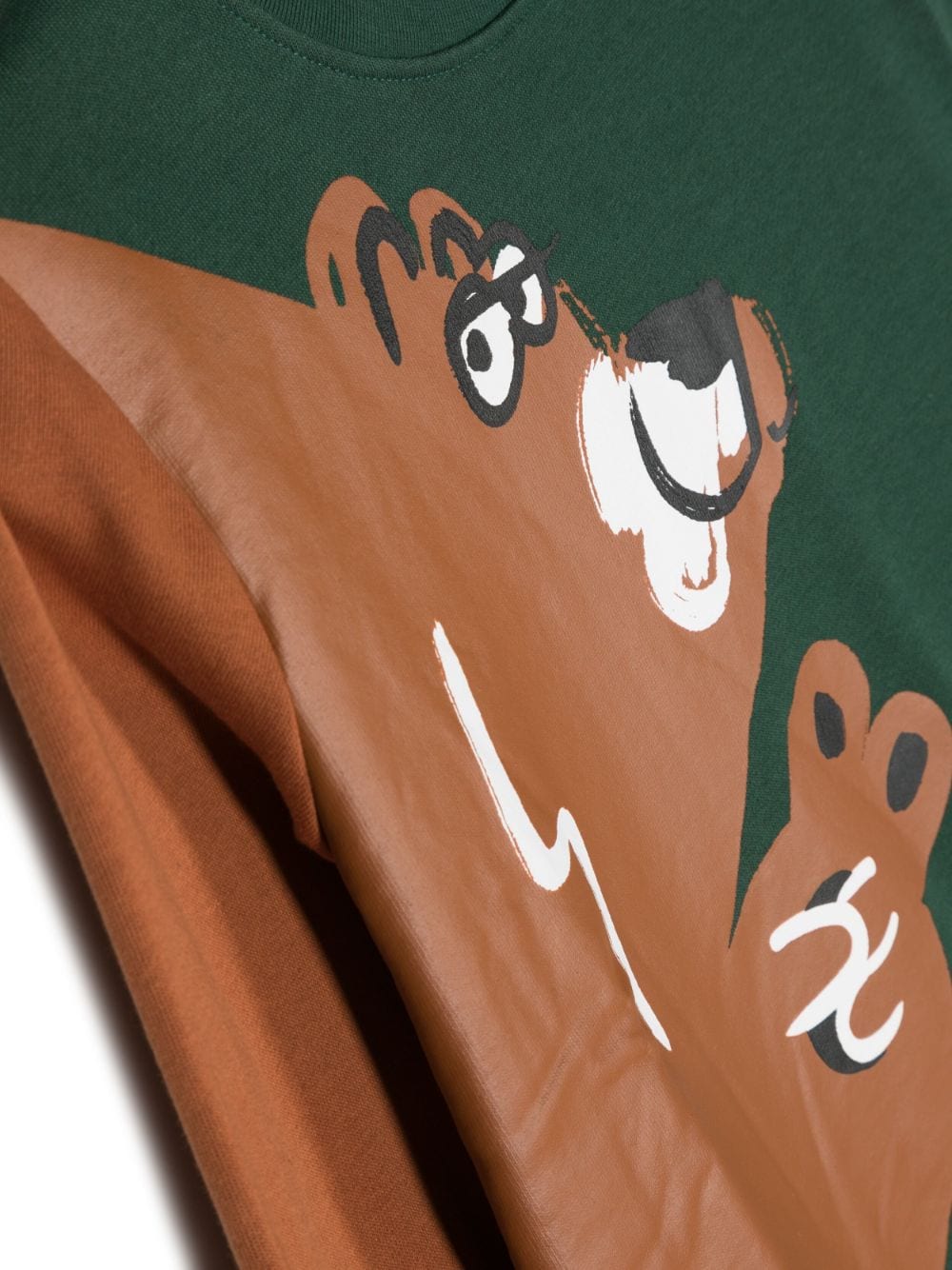 Shop Stella Mccartney Graphic-print Cotton Sweatshirt In Green