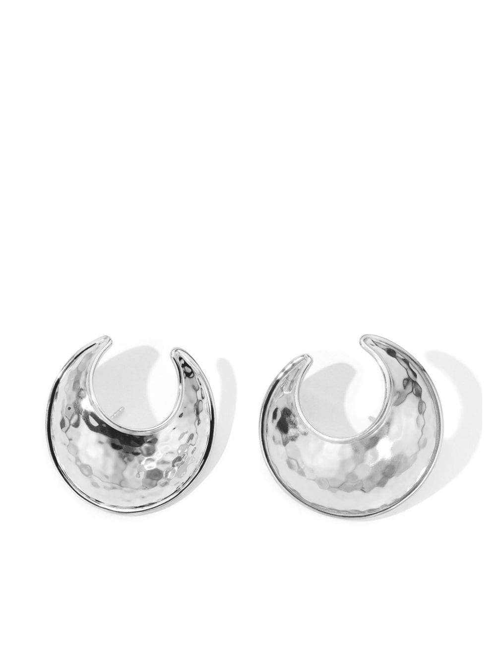 Shop Ippolita Sterling Silver Classico Crescent Large Earrings