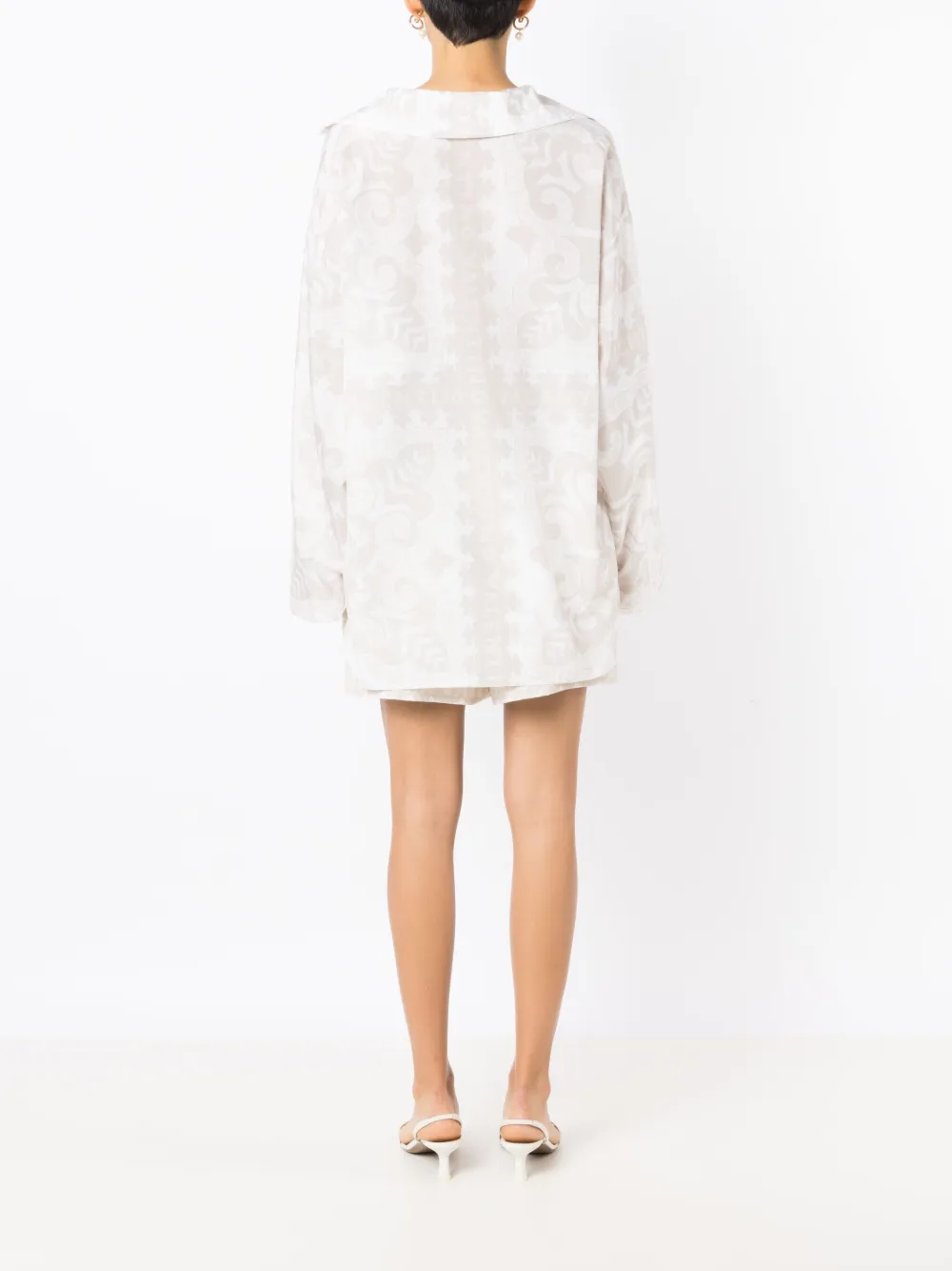Valentino Garavani Blouse met geometrische print Beige