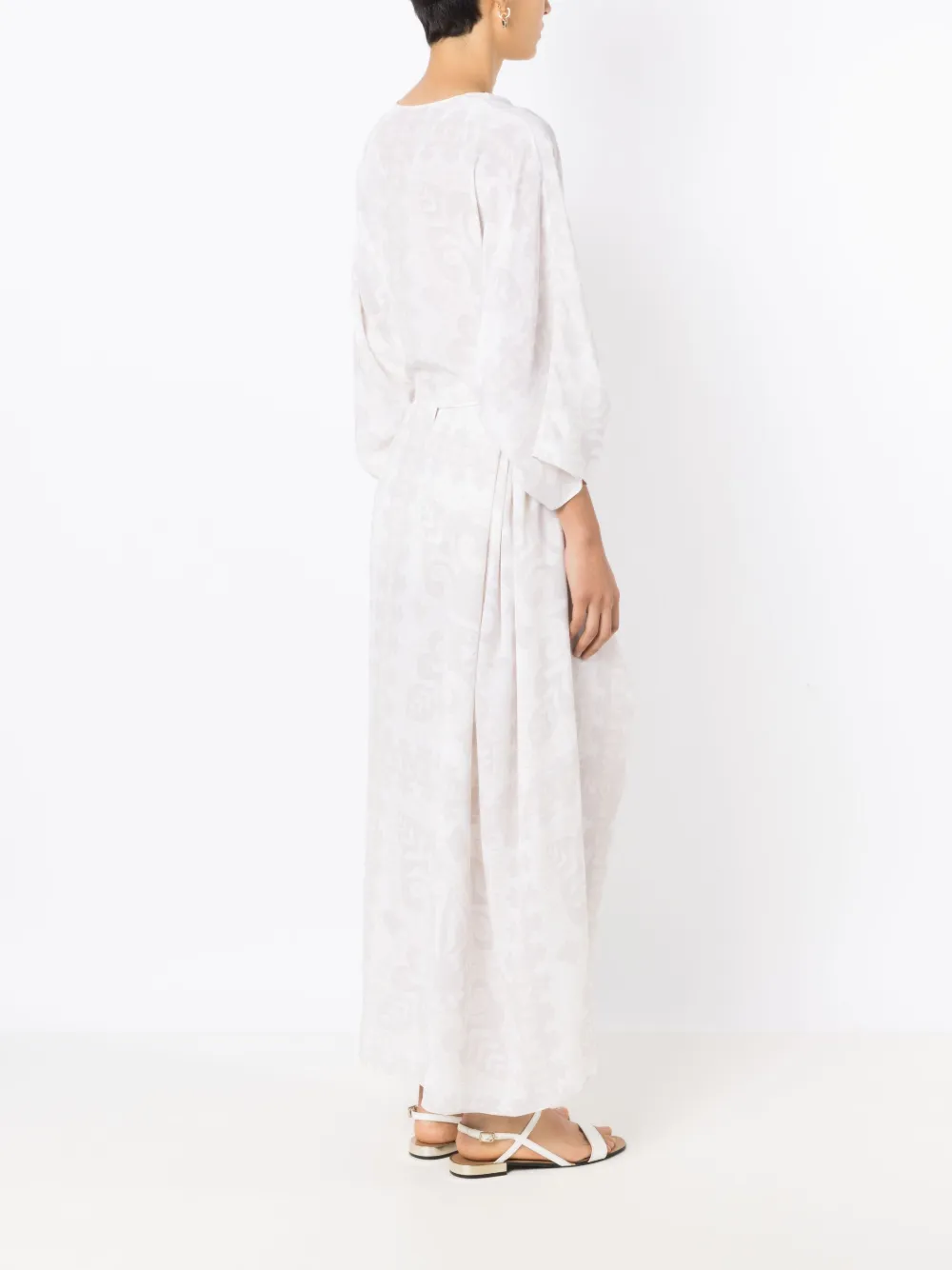 Valentino Garavani Wikkelrok met geometrische print Beige