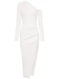 Nicholas Shiloh one-shoulder midi dress - White