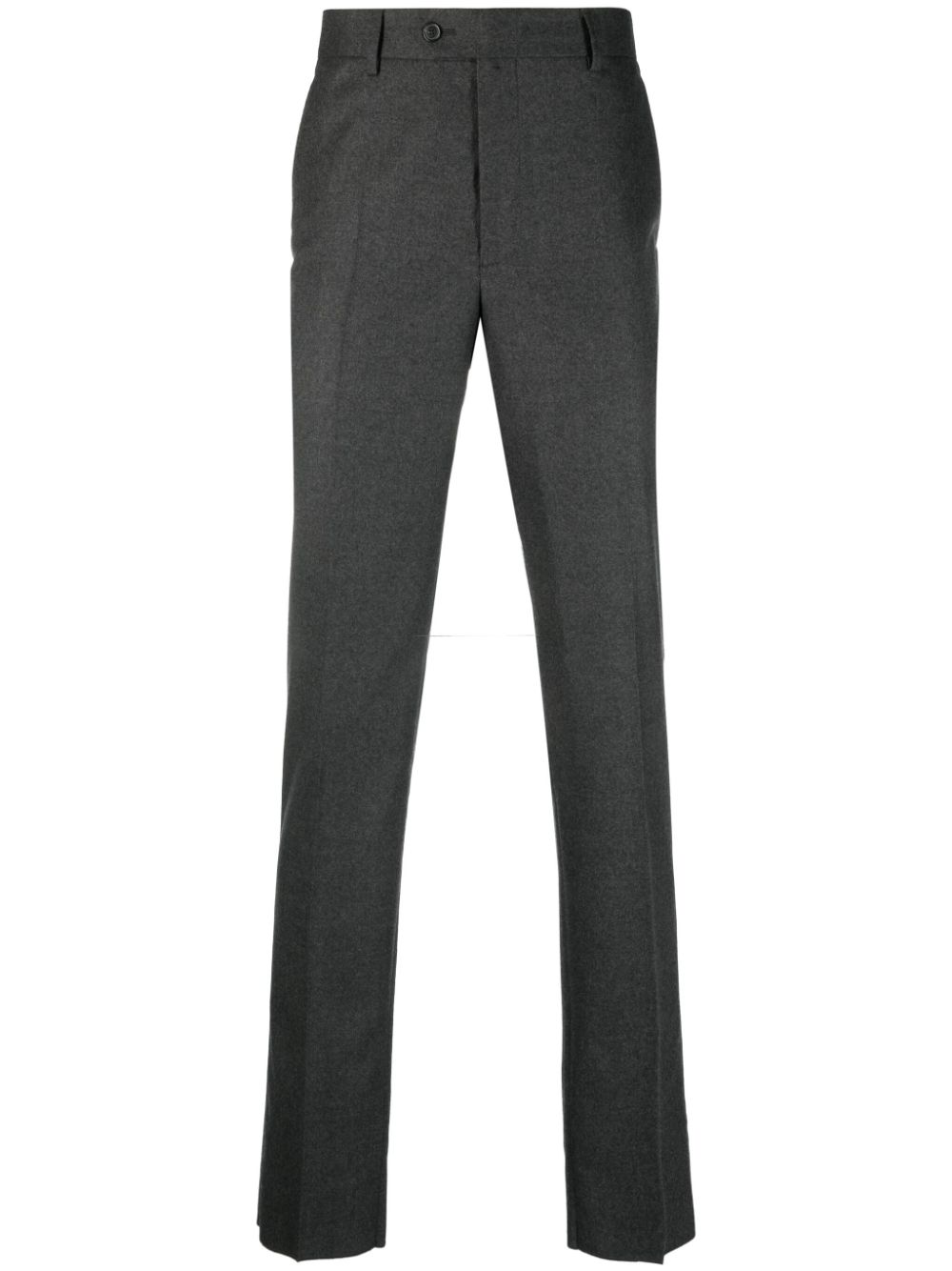 FURSAC Slim-fit pantalon van scheerwolblend Grijs