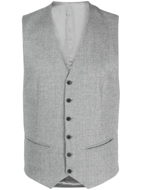 FURSAC mélange-effect wool waistcoat 