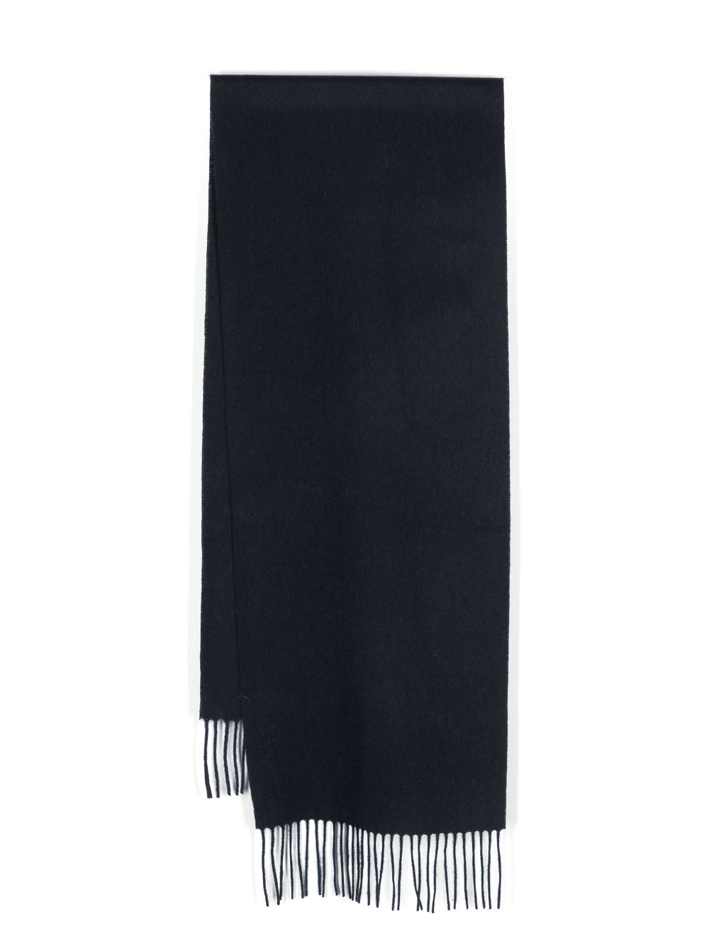 Fursac Fringed Cashmere Scarf In Blue