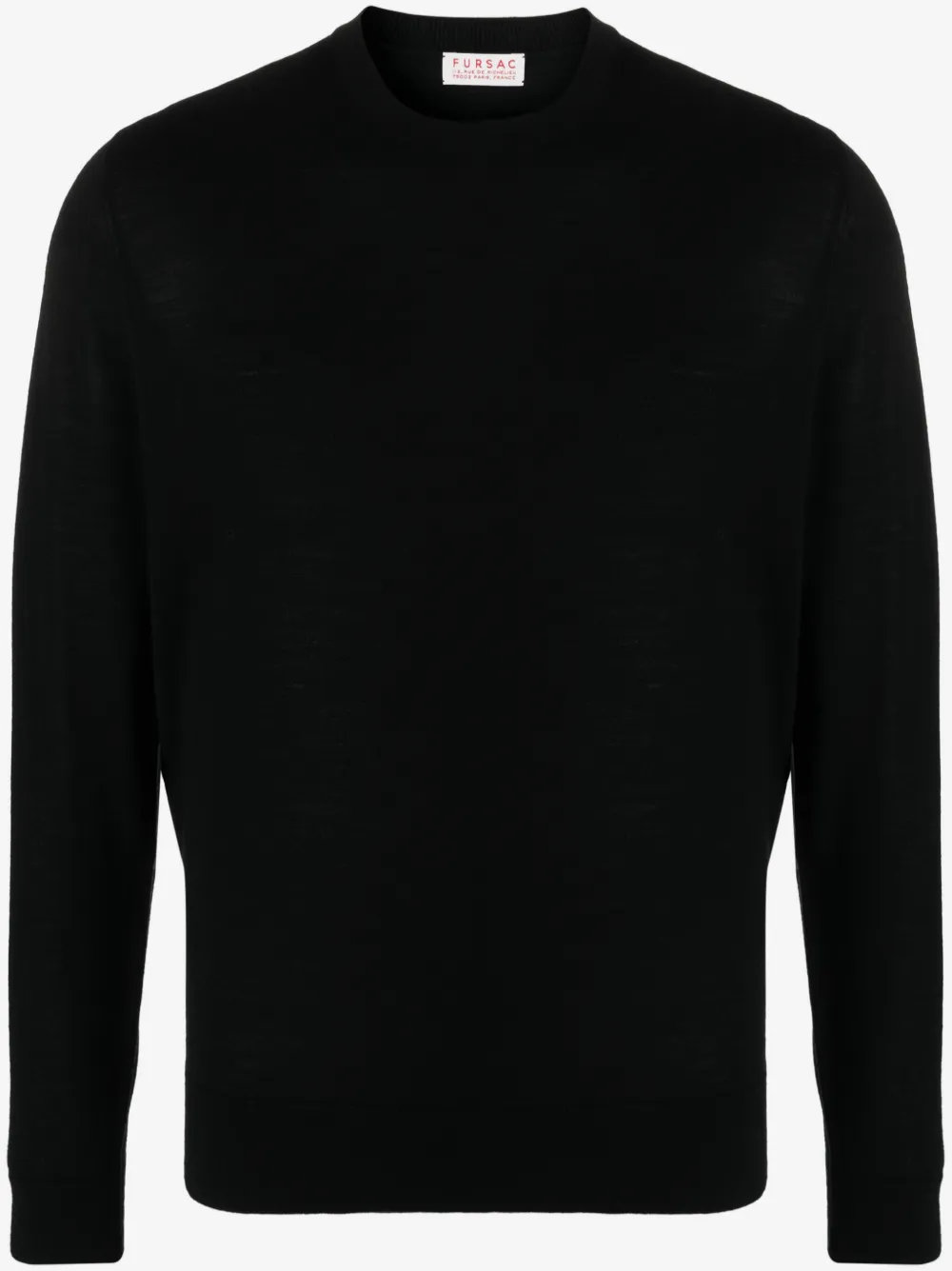 FURSAC crew-neck wool jumper | Black | Image 1