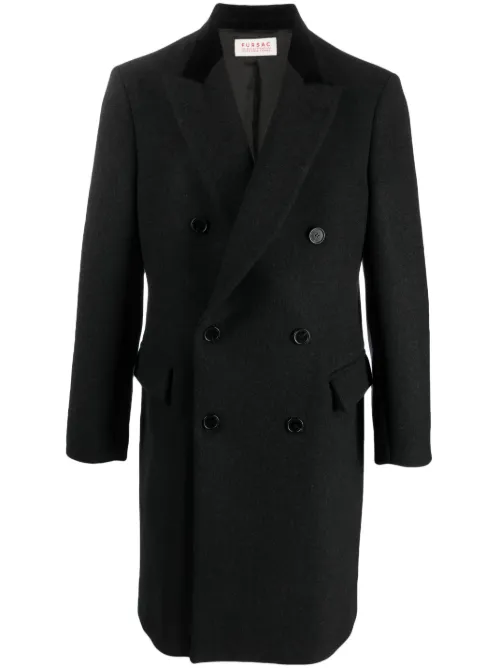 Manteau en laine à boutonnière croisée - FURSAC - Modalova