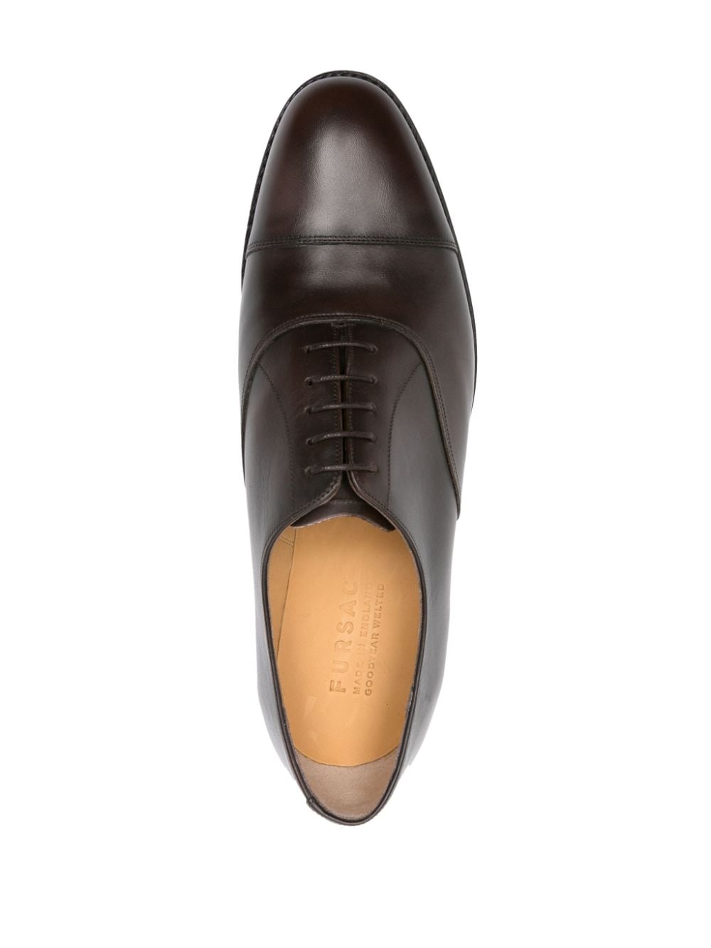 Shop Fursac Lace-up Leather Derby Shoes In Brown