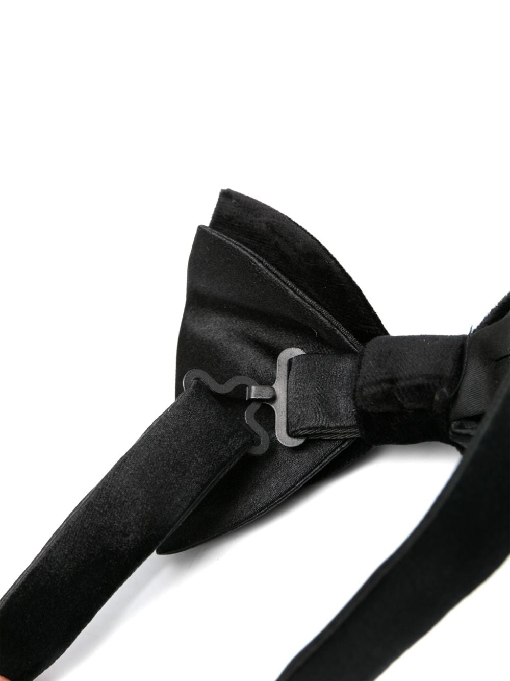 Shop Fursac Adjustable Velvet Bow Tie In Black