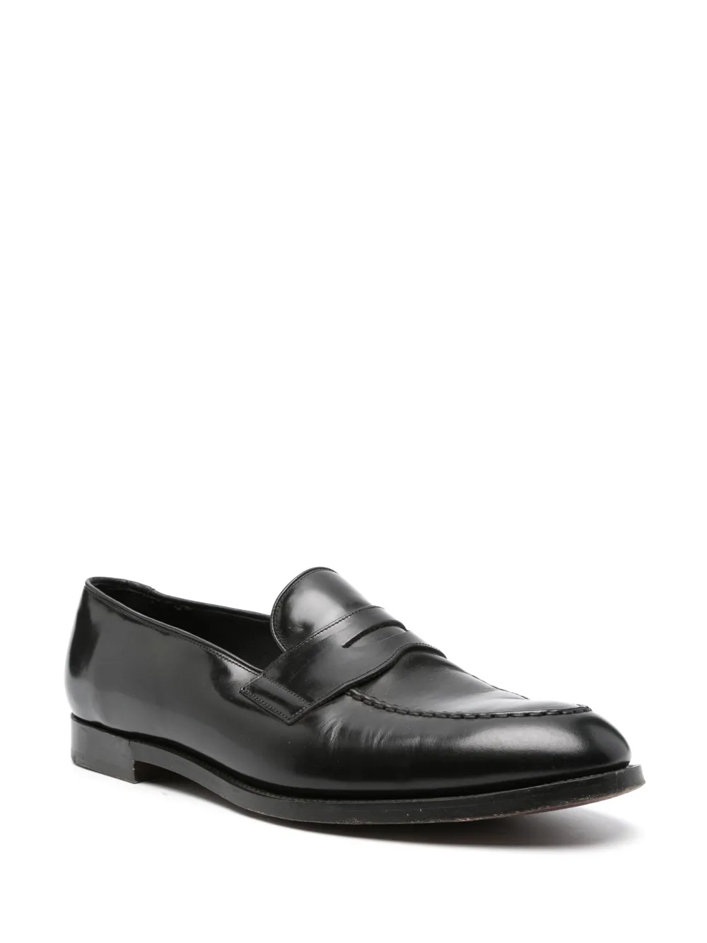 FURSAC brushed leather loafers - Zwart