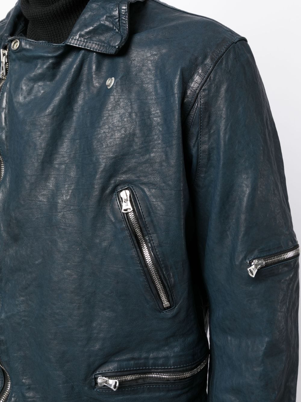 Yohji Yamamoto I-Double Riders Leather Jacket - Farfetch