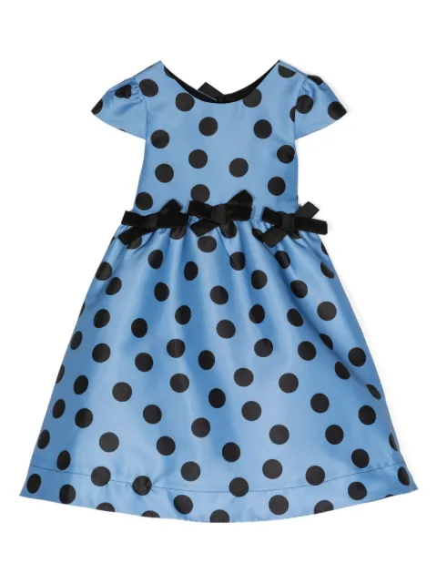 MAMA LUMA KIDS polka-dot bow-detail dress 