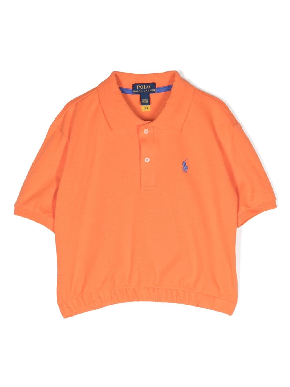 Ralph Lauren Kids' Polo Pony Cotton Polo Shirt In Orange