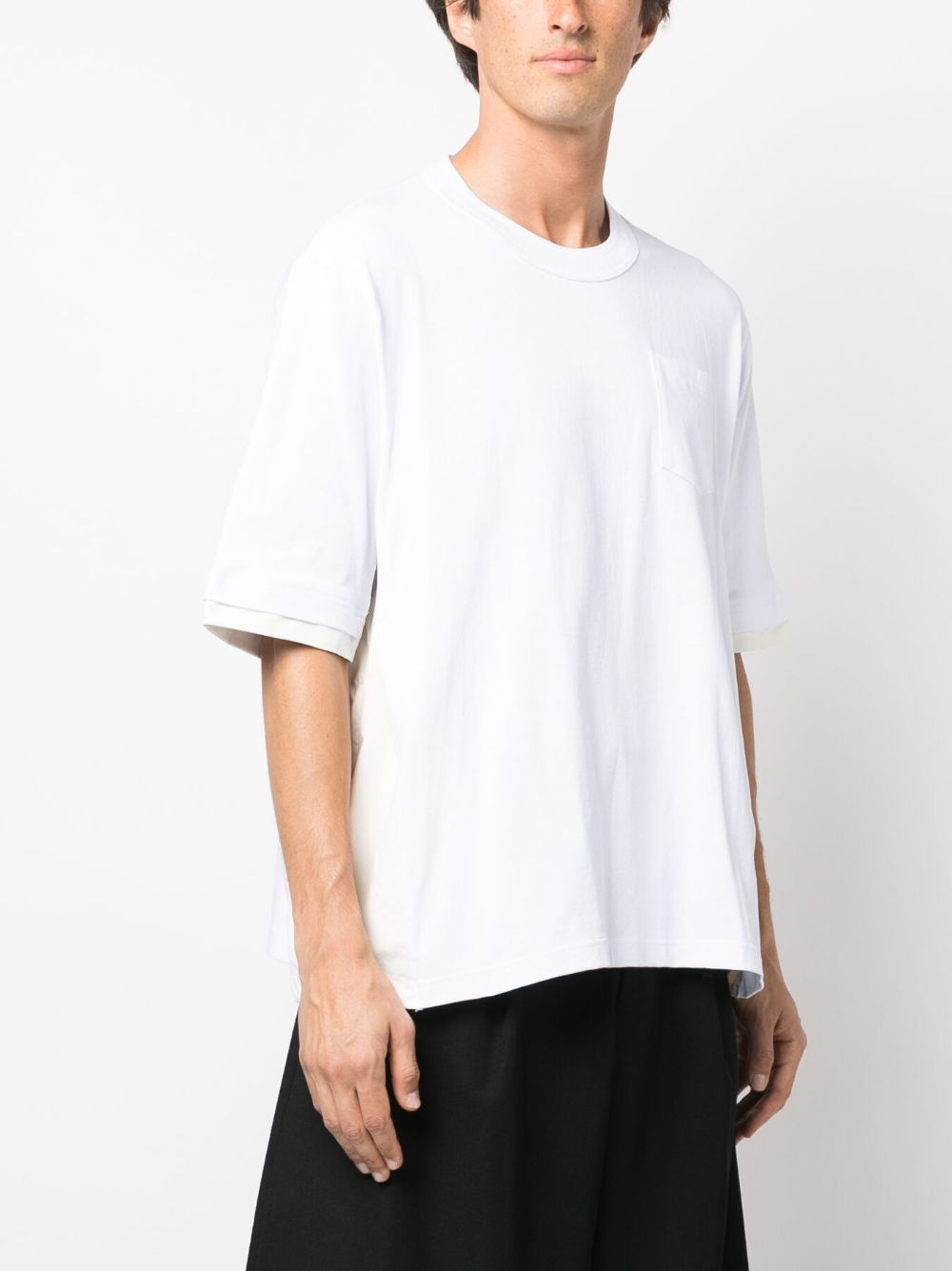 Sacai コントラストパネル Tシャツ - Farfetch