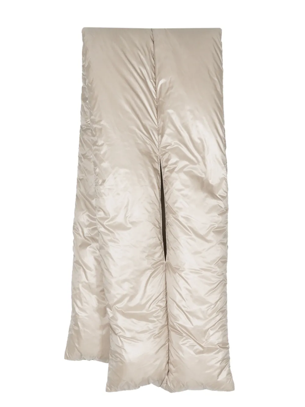 Herno Wraparound Padded-down Scarf In Orange