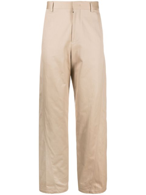 Lanvin Twisted cotton chino trousers Men