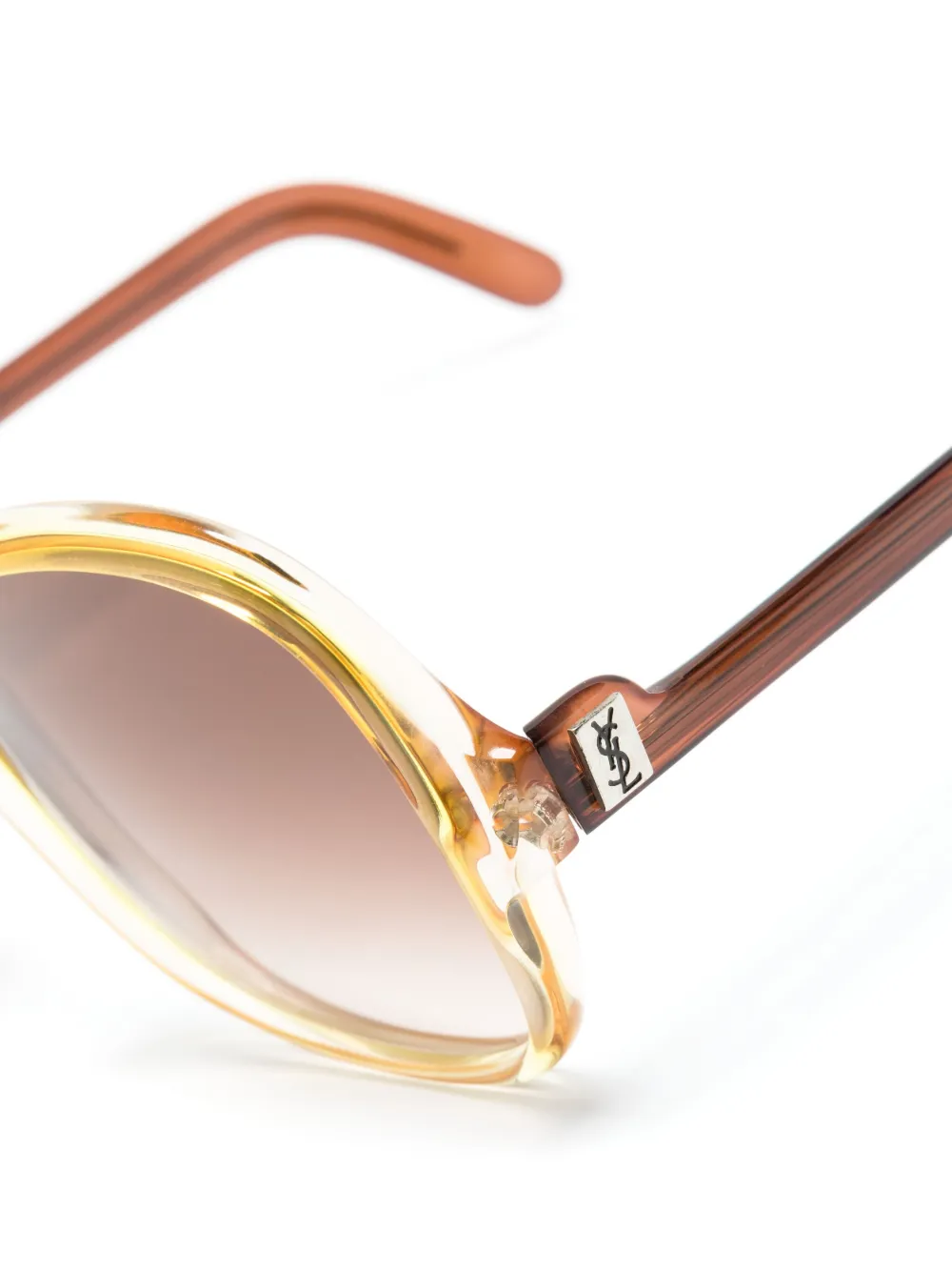 SAINT LAURENT 1970S TWO-TONE BUTTERFLY-FRAME SUNGLASSES