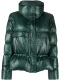Herno peplum puffer jacket - Green