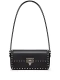 Valentino Garavani Rockstud23 E/W leather shoulder bag - Black