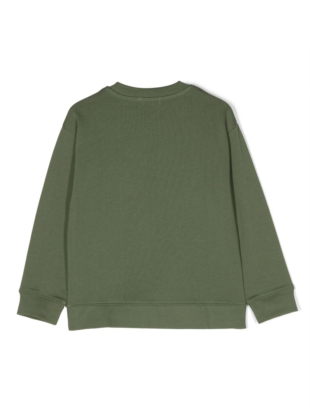 Shop Stella Mccartney Logo-embroidered Cotton Sweatshirt In Green